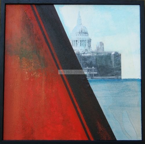 Urban Study III 30x30cm mixedmedia on board 
